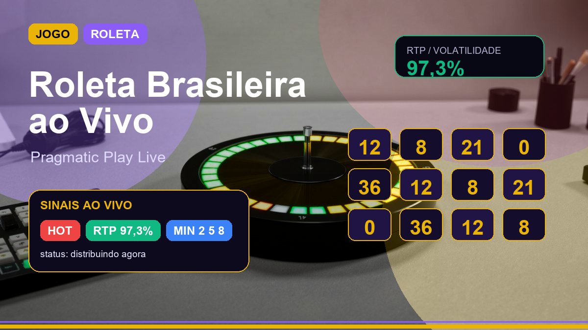 Mesa de roleta ao vivo em estudio moderno com detalhes em verde e amarelo.